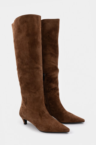 Сапоги из натуральной замши