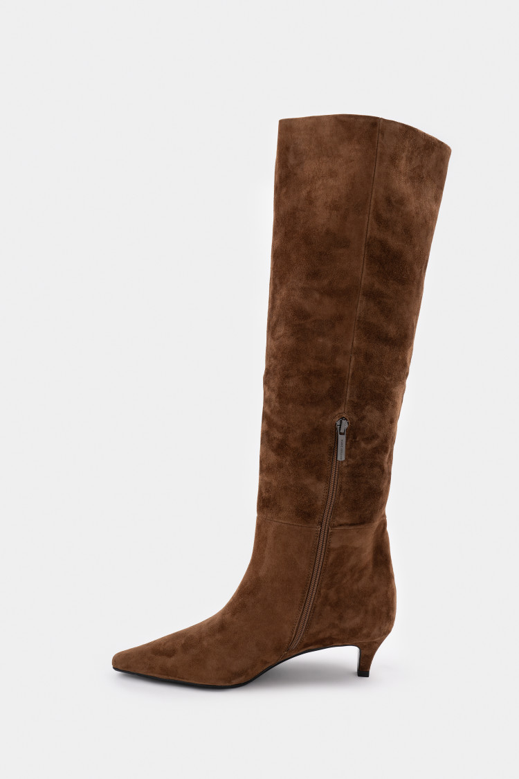 Сапоги из натуральной замши