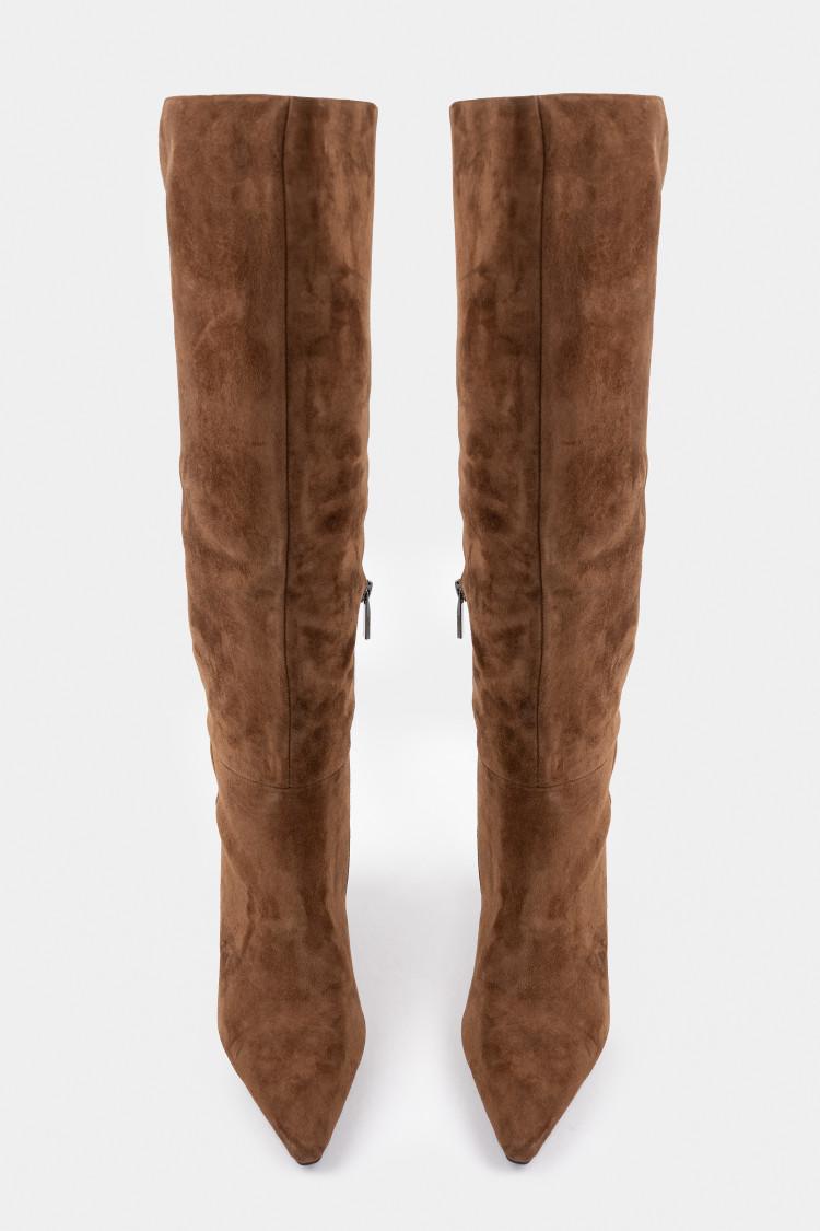 Сапоги из натуральной замши