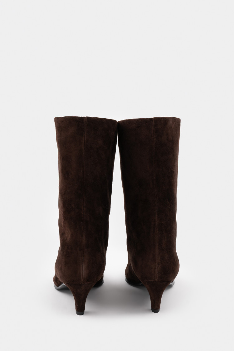 Ботильоны из натуральной замши