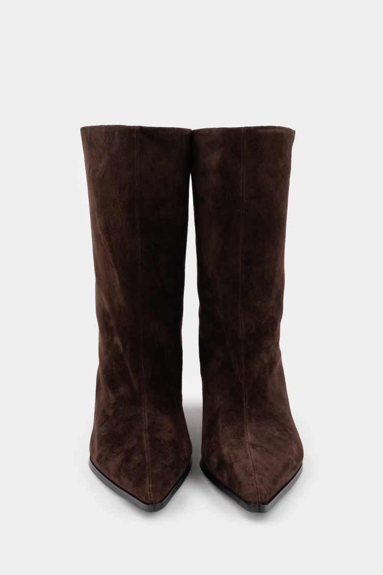 Ботильоны из натуральной замши