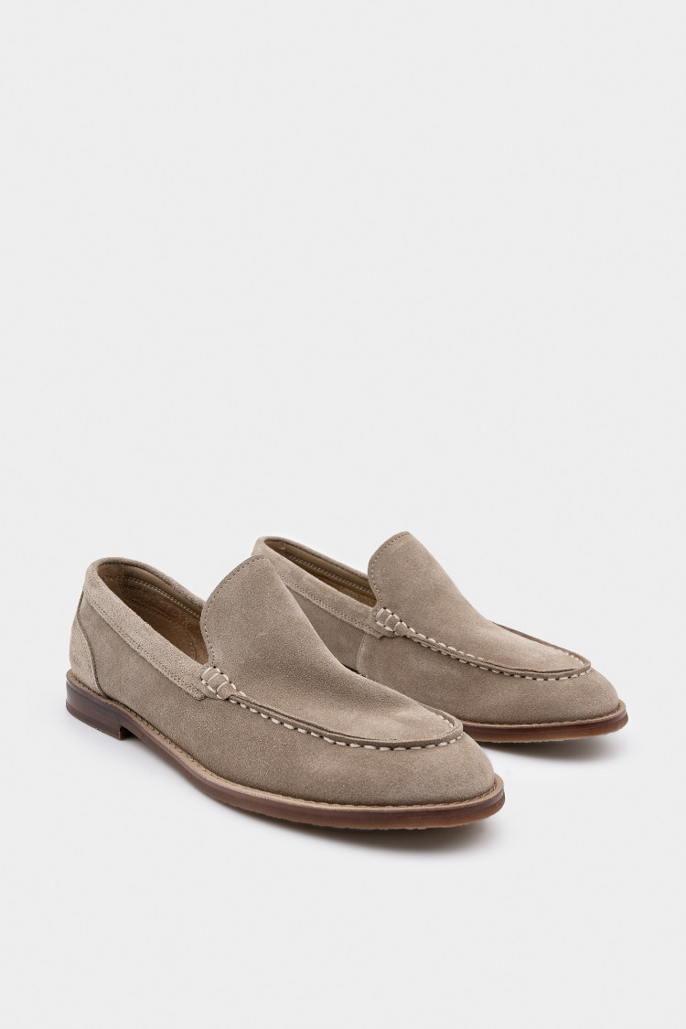 Лоферы из натуральной замши