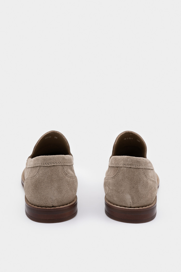 Лоферы из натуральной замши