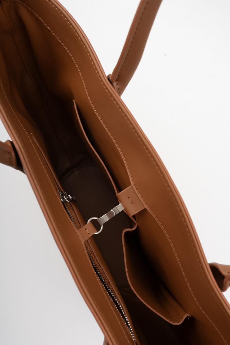 Шоппер карамельный