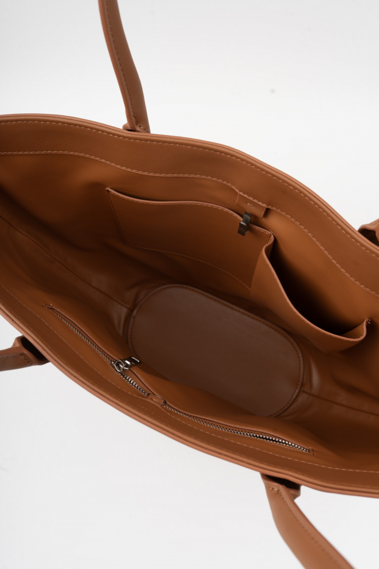 Шоппер карамельный