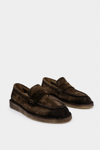 Лоферы из натуральной замши