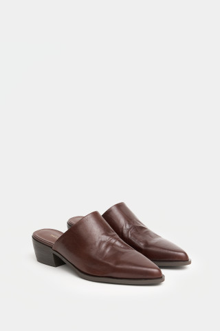 Сабо из натуральной кожи 