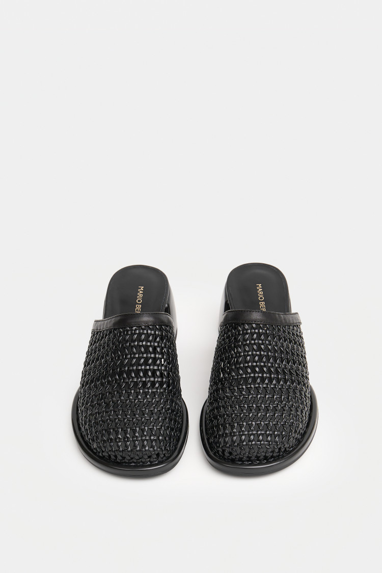 Сабо из натуральной кожи