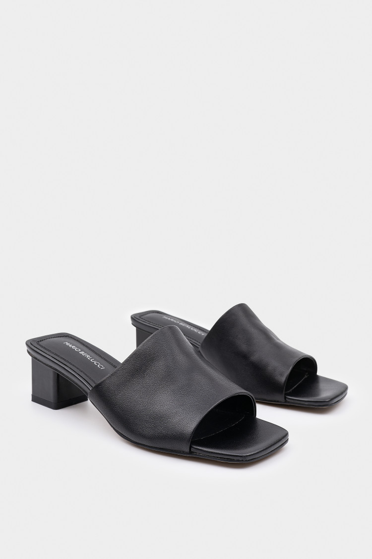 Мюли из натуральной кожи 